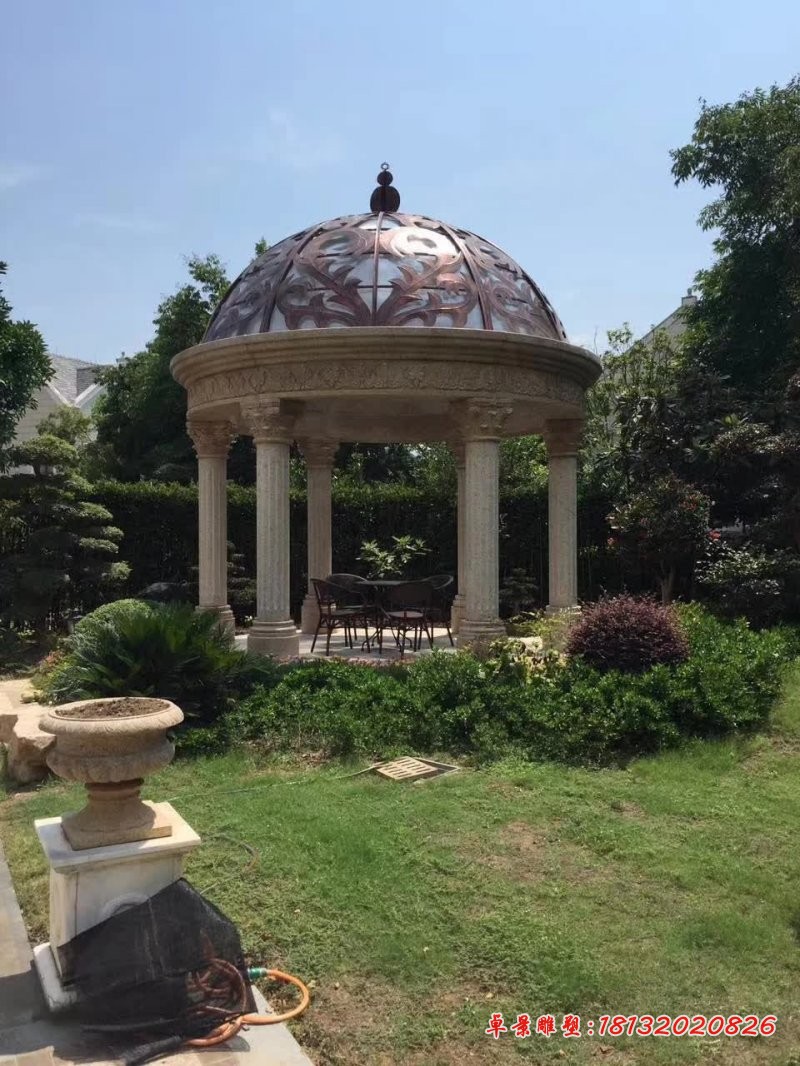 欧式圆顶凉亭石雕 (3)