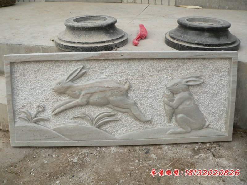十二生肖浮雕壁画石浮雕 