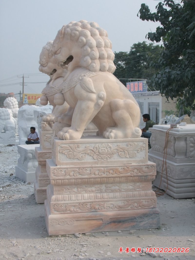 石雕北京狮子石狮子雕塑 