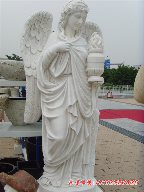 四季神石雕汉白玉西方人物 