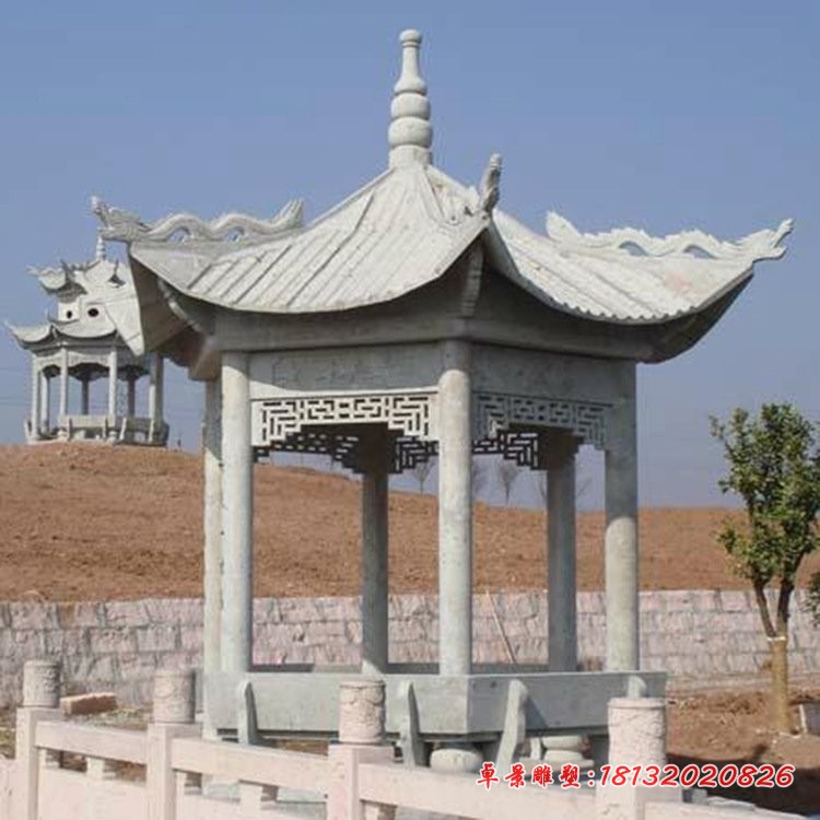 大理石凉亭六角凉亭石雕