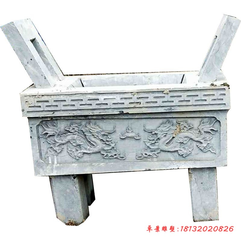 大理石香炉寺庙景观石雕 