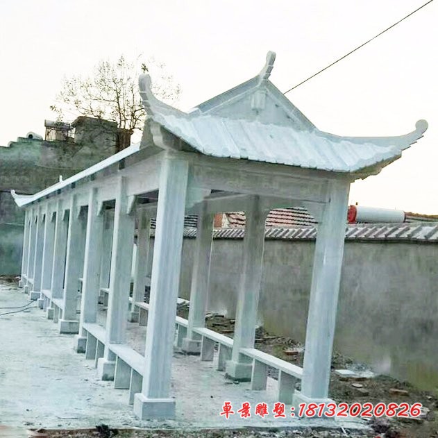 大理石长廊园林景观石雕