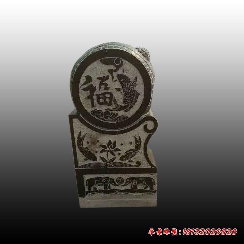 仿古抱鼓石庭院景观雕塑 