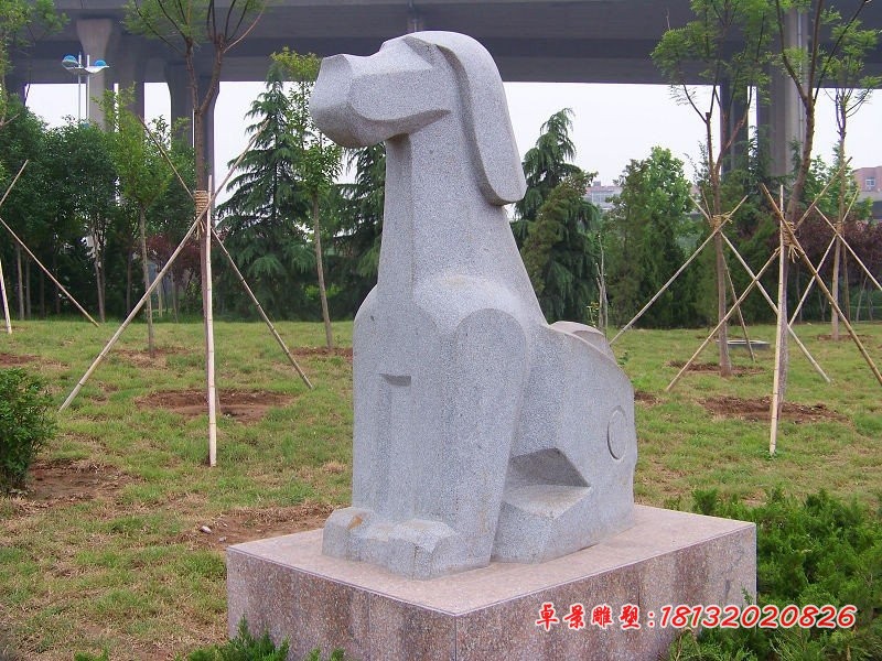 抽象十二生肖石雕 抽象动物石雕