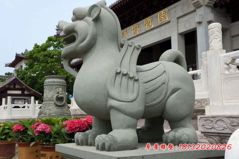 大理石貔貅雕塑 门口貔貅石雕