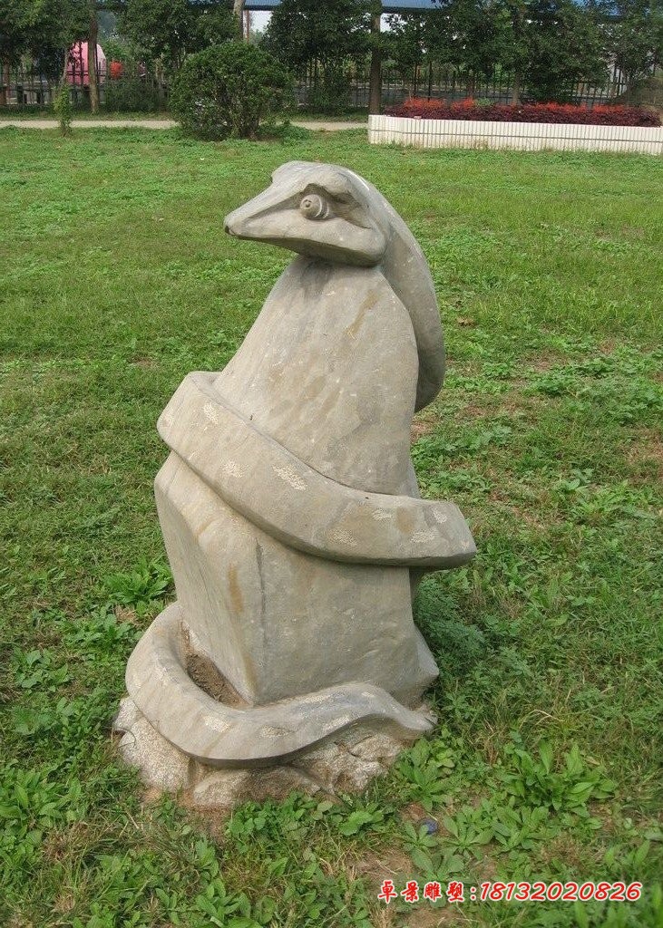 大理石十二生肖 公园动物石雕 