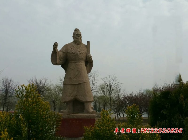 单父石雕 大理石古人雕塑