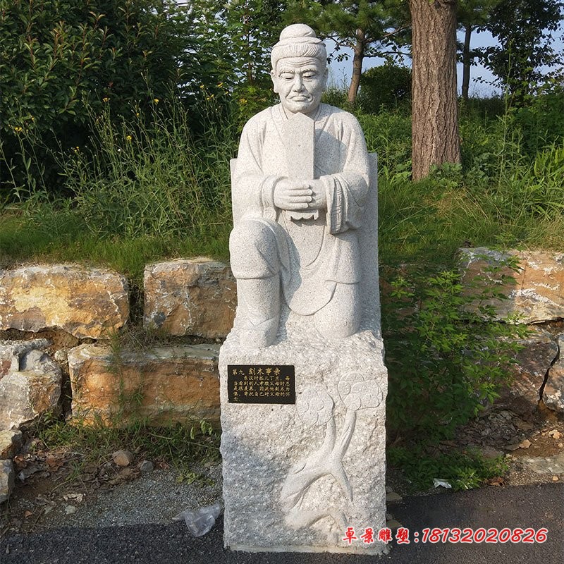 刻木事亲石雕二十四孝人物雕塑