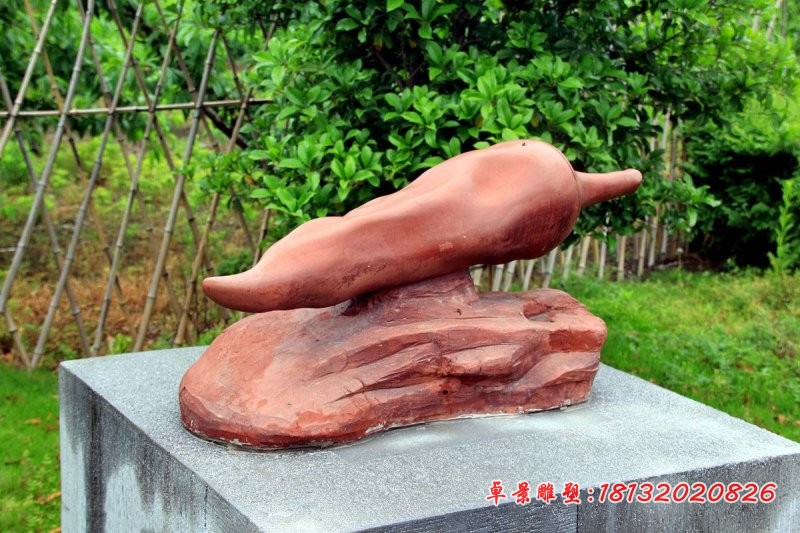 辣椒石雕 公园景观石雕