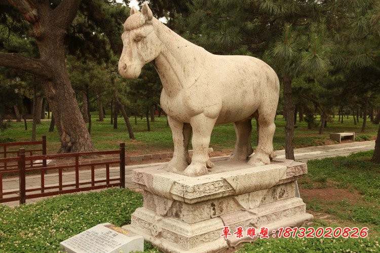 立马石雕大理石动物石雕