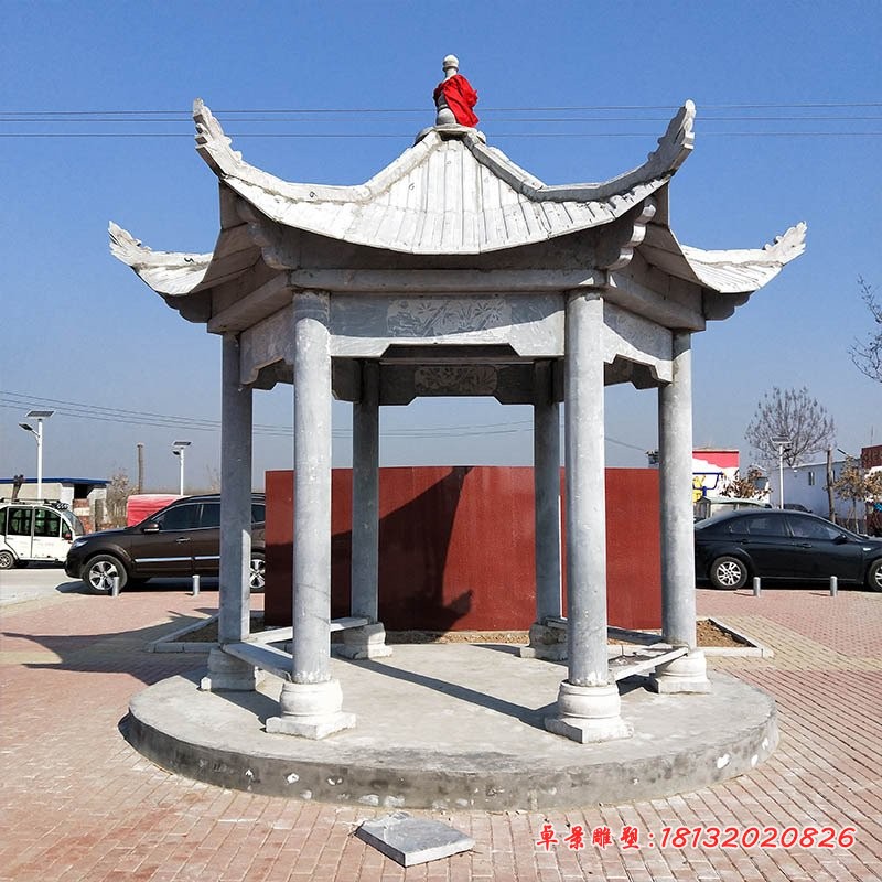 六角石凉亭仿古凉亭石雕