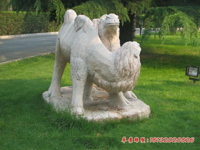 骆驼石雕 动物石雕