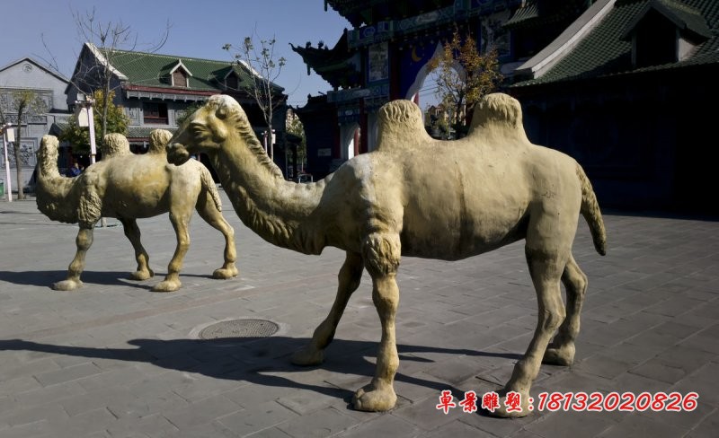 骆驼石雕 动物石雕