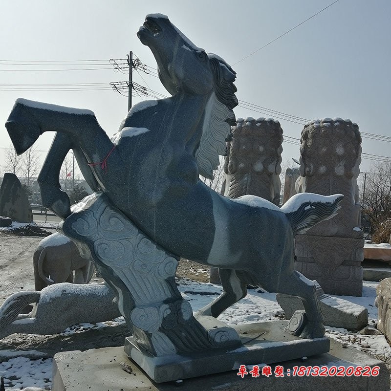 马踏祥云石雕仿古石雕马 