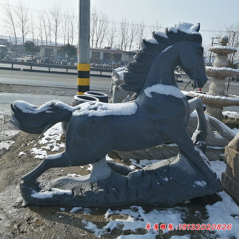 马踏祥云石雕仿古石雕马 