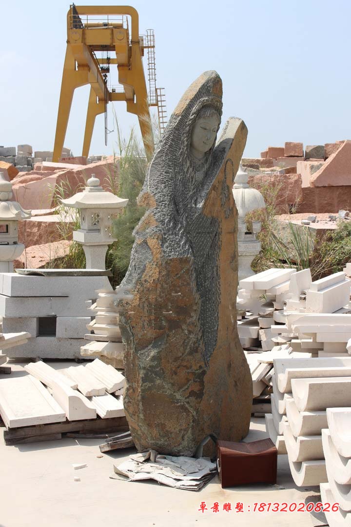 抽象王昭君石雕 公园人物石雕