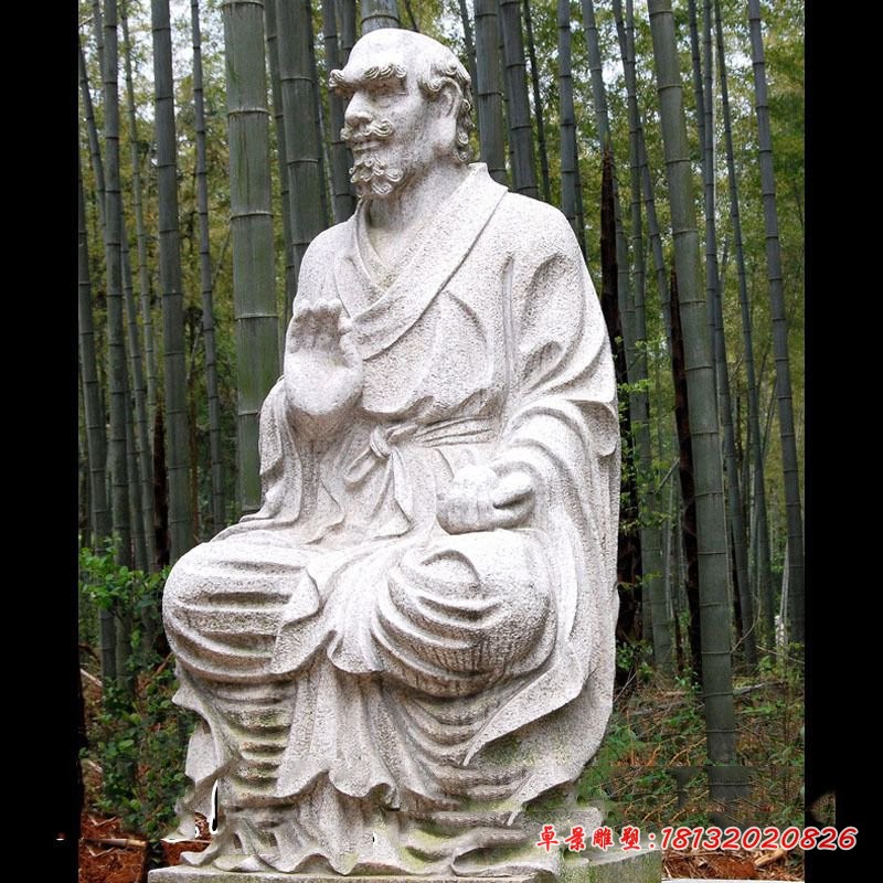 大理石达摩石雕 古代人物石雕