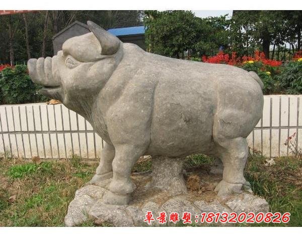 大理石十二生肖雕塑公园动物石雕 