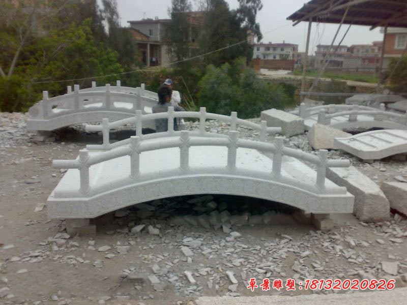 大理石小桥石雕 公园景观石雕