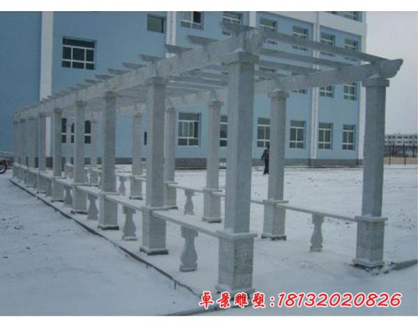 大理石校园走廊 学校景观石雕