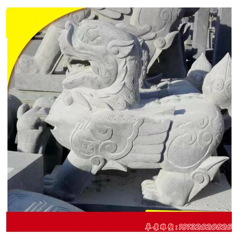 大理石招财貔貅石雕 门口石雕貔貅 
