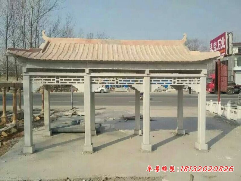 大理石走廊石雕 公园景观石雕