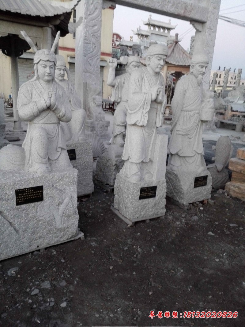 二十四孝人物石雕 大理石古代人物雕塑 