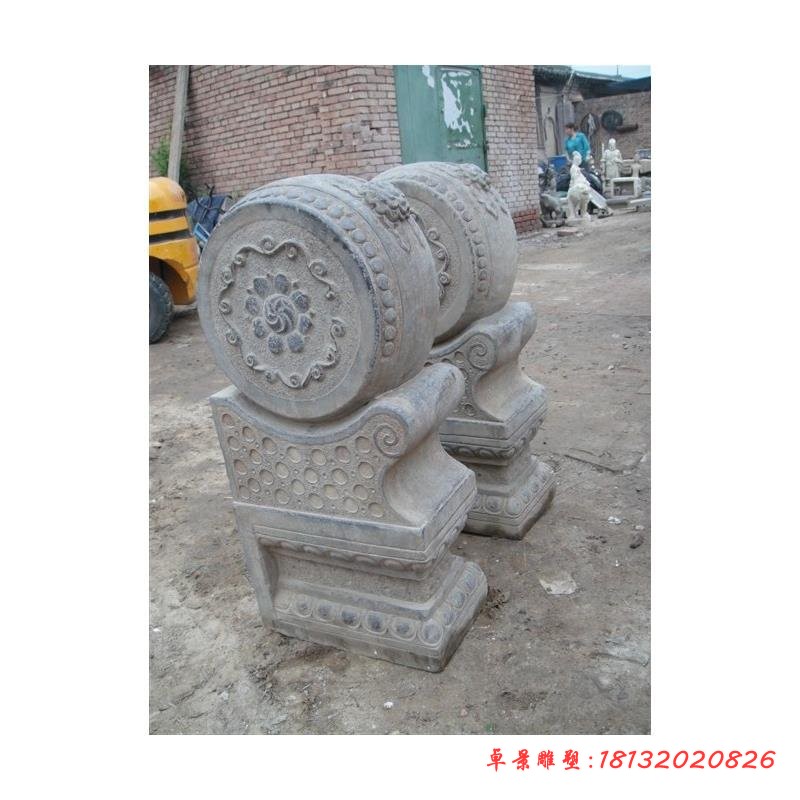 仿古门墩石雕 门口抱鼓石