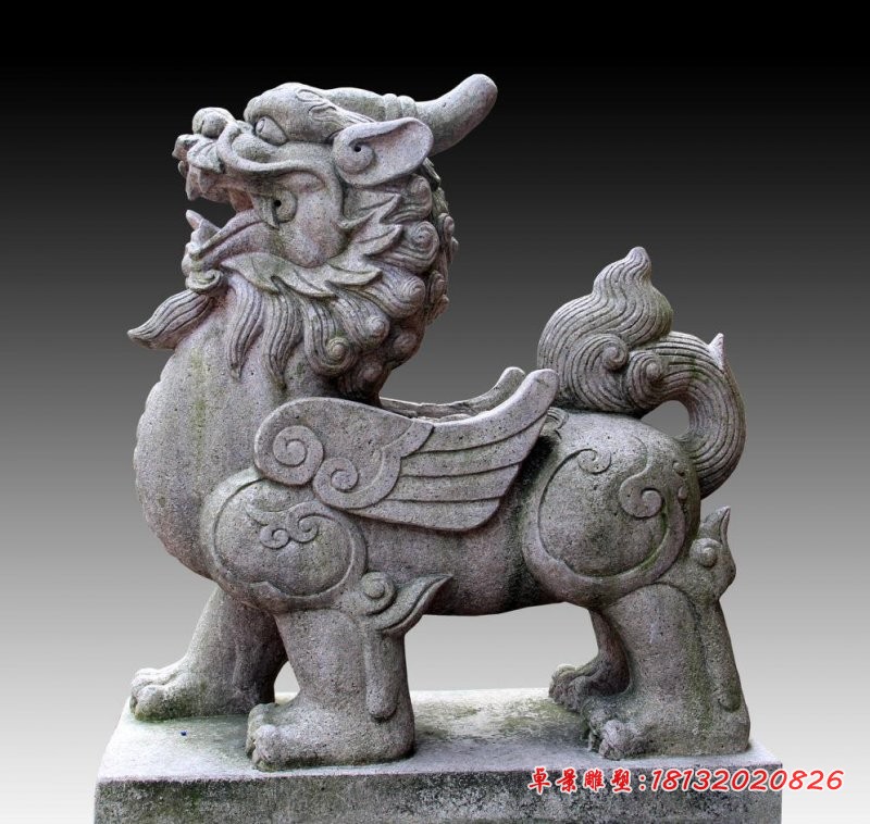 仿古貔貅石雕 门口貔貅石雕