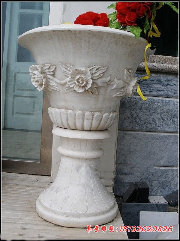 公园花盆石雕 园林景观石雕 (2)