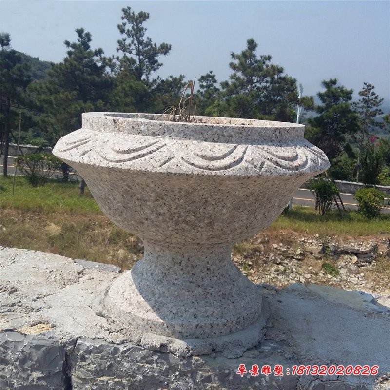 公园花盆石雕 园林景观石雕 (7)