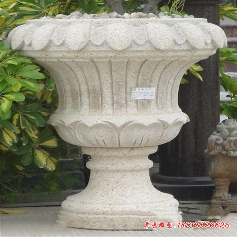 公园花盆石雕 园林景观石雕 (5)