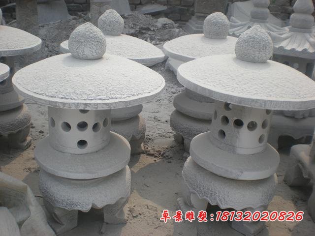 公园石雕宫灯 大理石灯