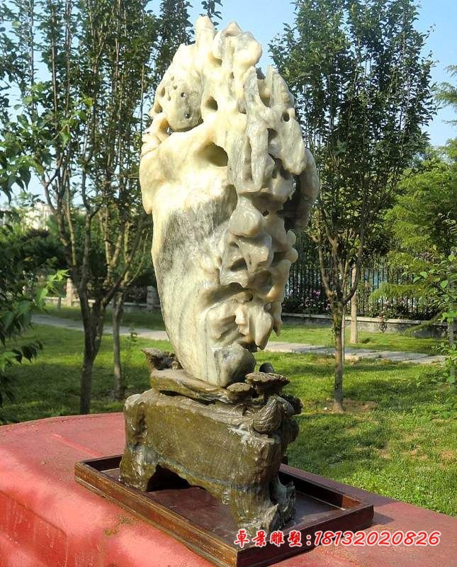 抽象白菜石雕，公园景观石雕