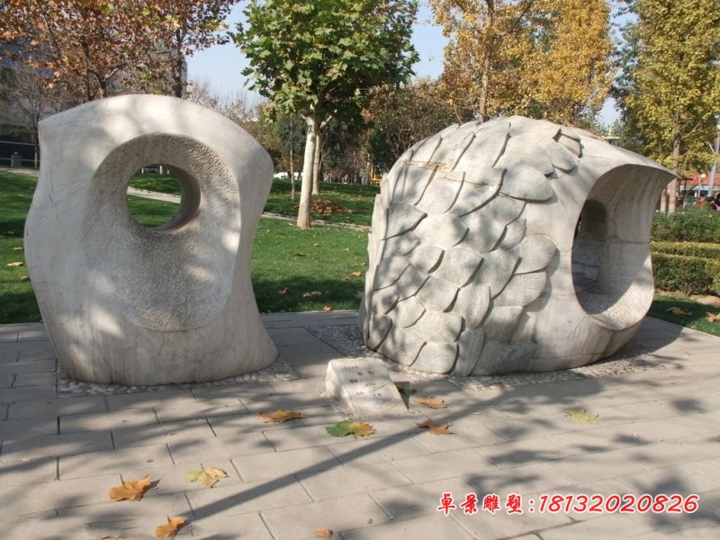 抽象鸽子石雕，园林景观石雕