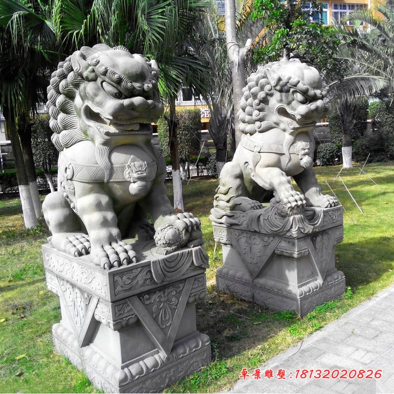 大理石狮子北京狮石雕
