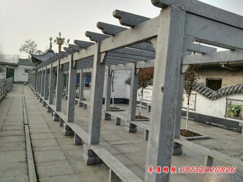 大理石长廊，公园长廊石雕