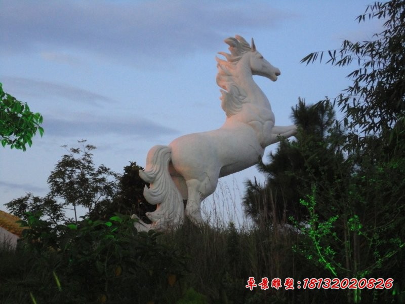独角兽石雕，公园景观石雕