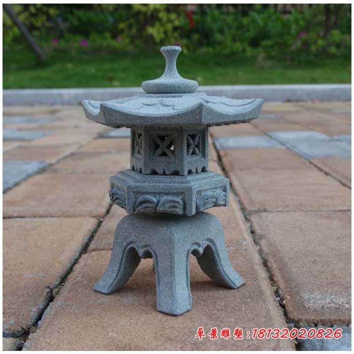 仿古石雕灯，庭院石雕宫灯 