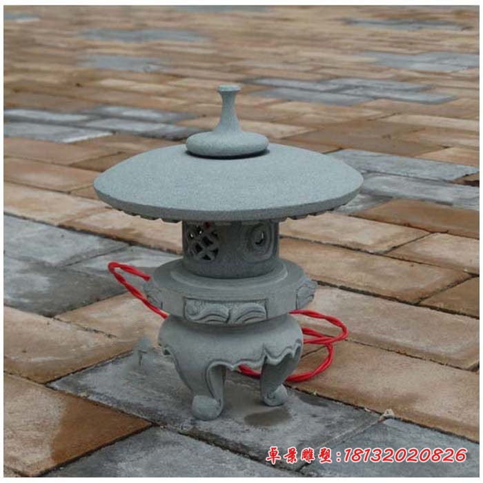 仿古石雕灯，庭院石雕宫灯 