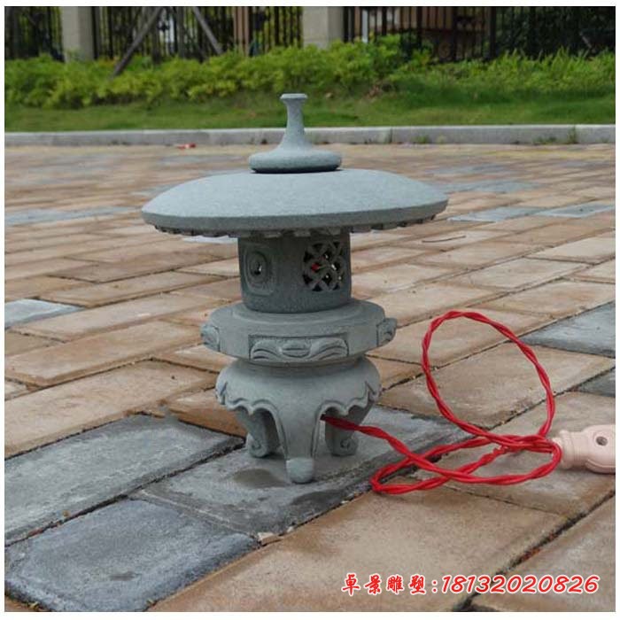 仿古石雕灯，庭院石雕宫灯 