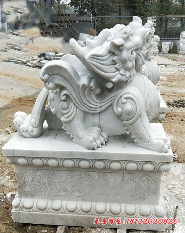 汉白玉貔貅石雕，古代神兽石雕