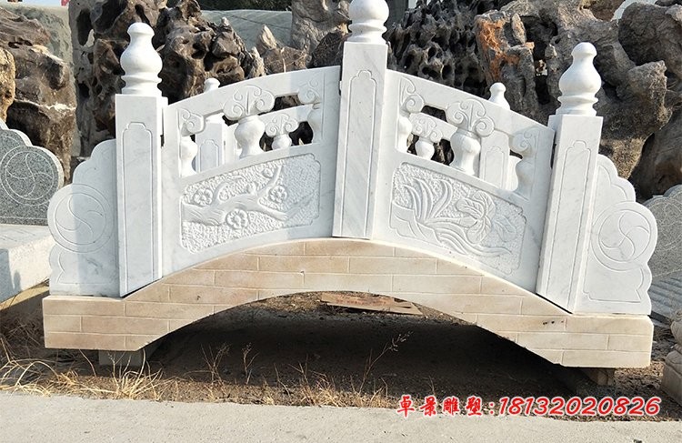 汉白玉桥，石雕小桥
