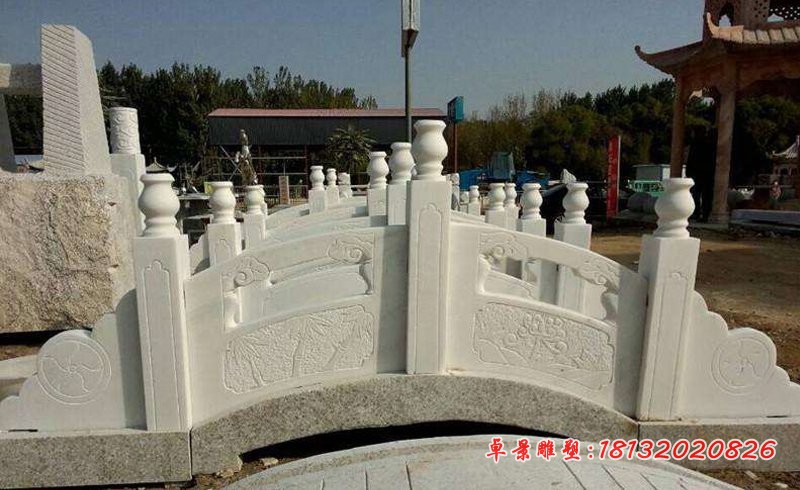 汉白玉石桥，公园小桥石雕