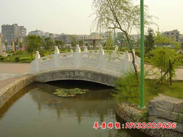 汉白玉小桥石雕 园林景观石雕
