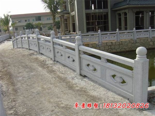 镂空菱形石栏板 大理石栏板雕塑