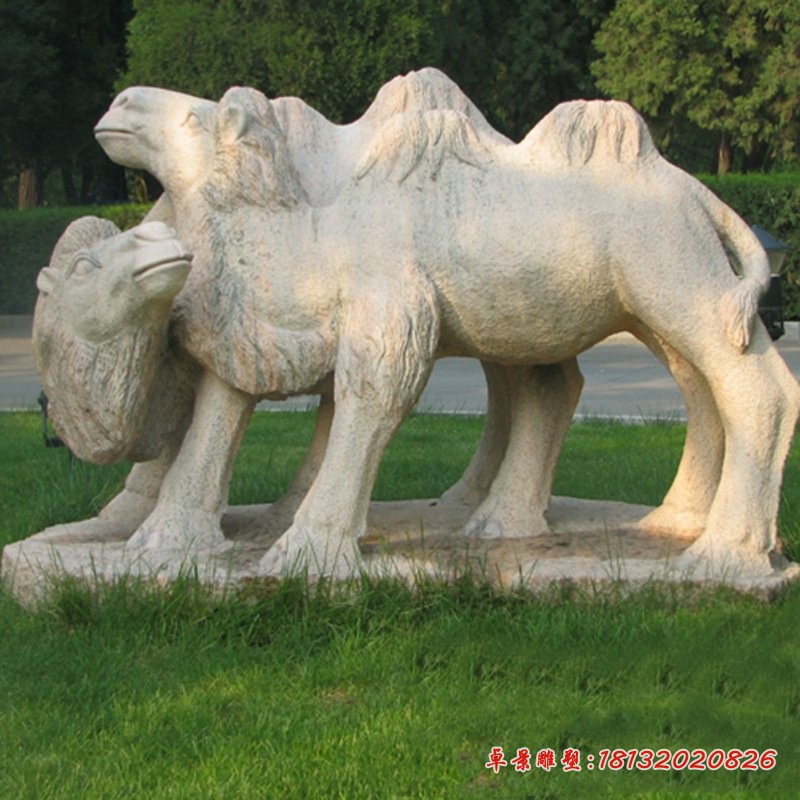 骆驼石雕，动物石雕