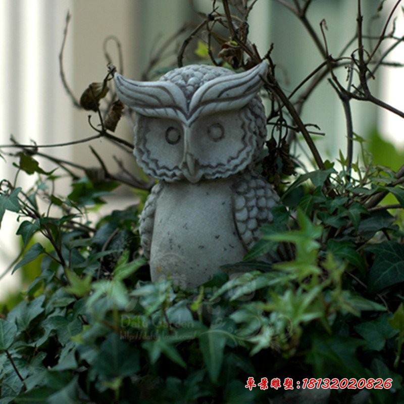 猫头鹰石雕，动物石雕