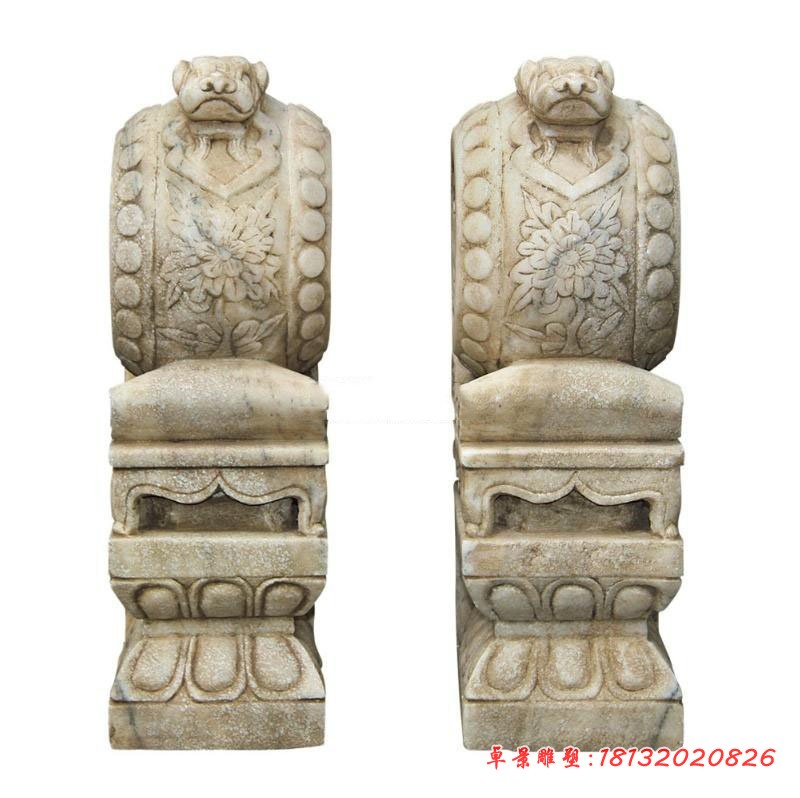 门口抱鼓石雕塑 仿古门墩石雕